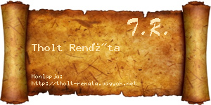 Tholt Renáta névjegykártya