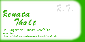 renata tholt business card
